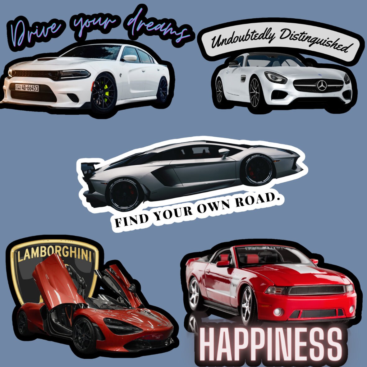 Digital Car Sticker|everyday Stickers,png Stickers,everyday Stickers ...