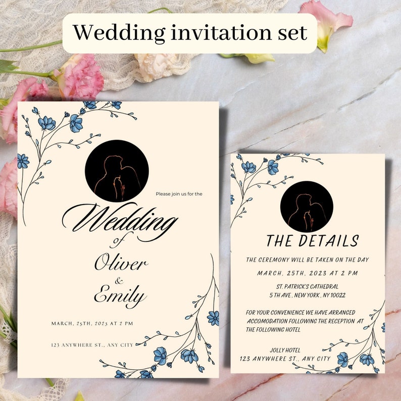 Wedding Invitation Editable Printable Invitation Eletronic Invitation ...