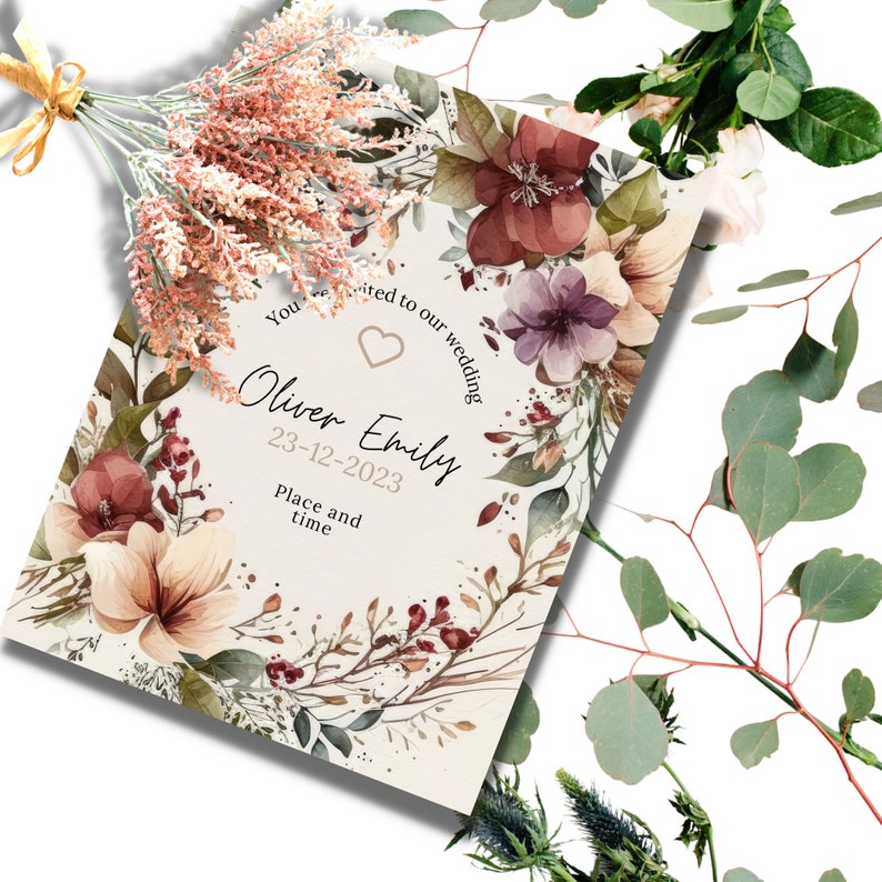 Wedding Invitation Editable Printable Invitation Eletronic Invitation ...