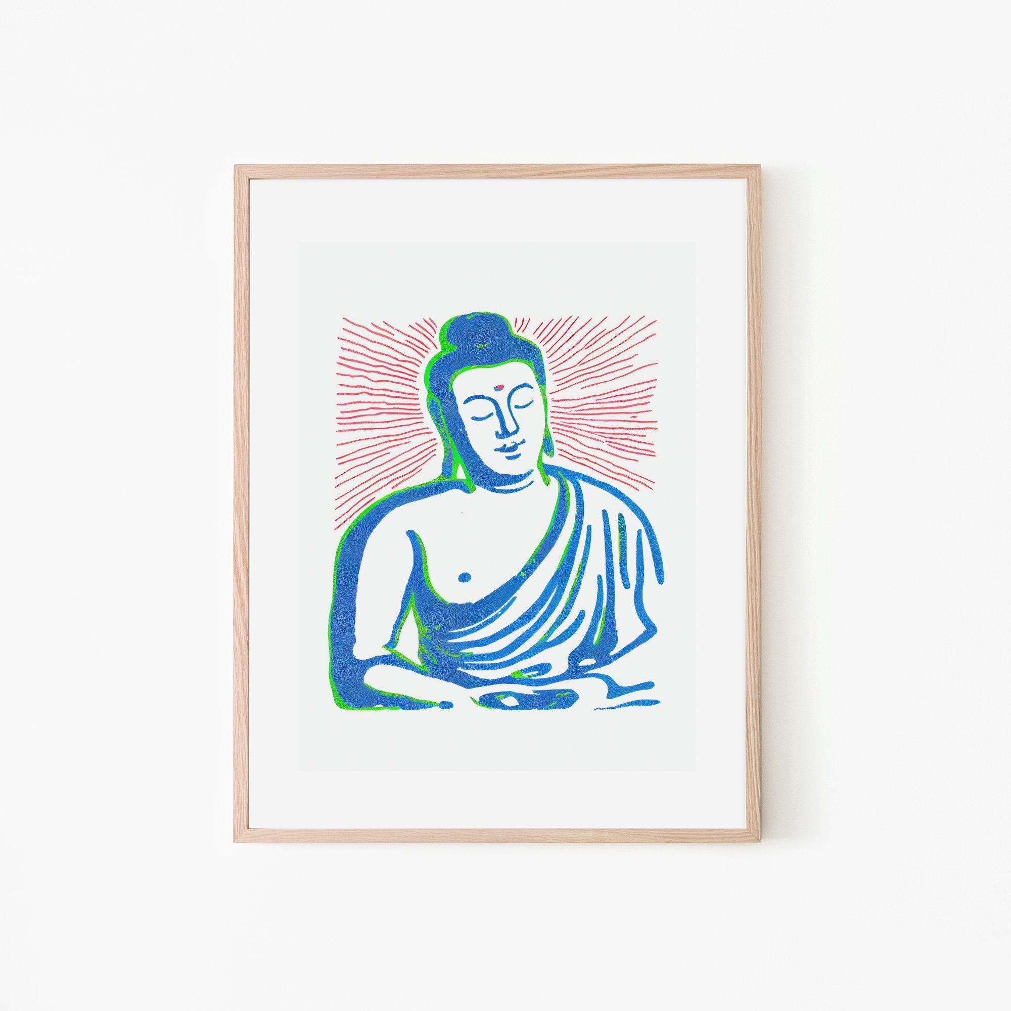 Buddha Portrait In Colorful Background – Ritwikas