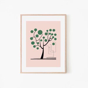 Data Tree Vintage Beauty Retro Poster Boho Wall Art Vintage Style Poster Abstract Plant Boho Wall Decor Poster Botanical Wall Art image 1