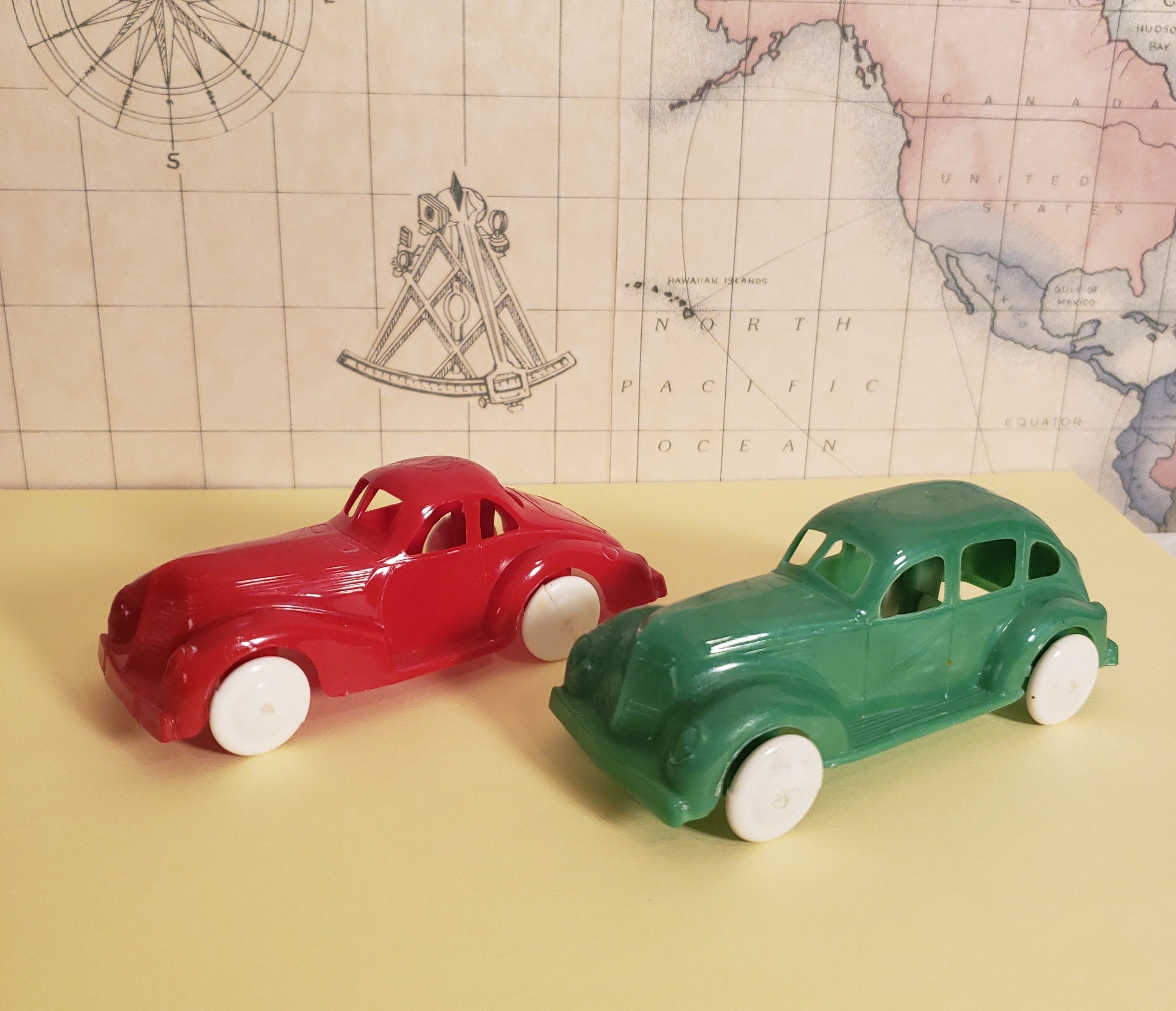Vintage Lapin Pre-war Hard Plastic Lincoln Cars Vehicle - Etsy