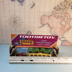 Vintage 1969 TootsieToy Die-cast Metal Toy Turnpike Transport in Box New Old Stock NOS image 7