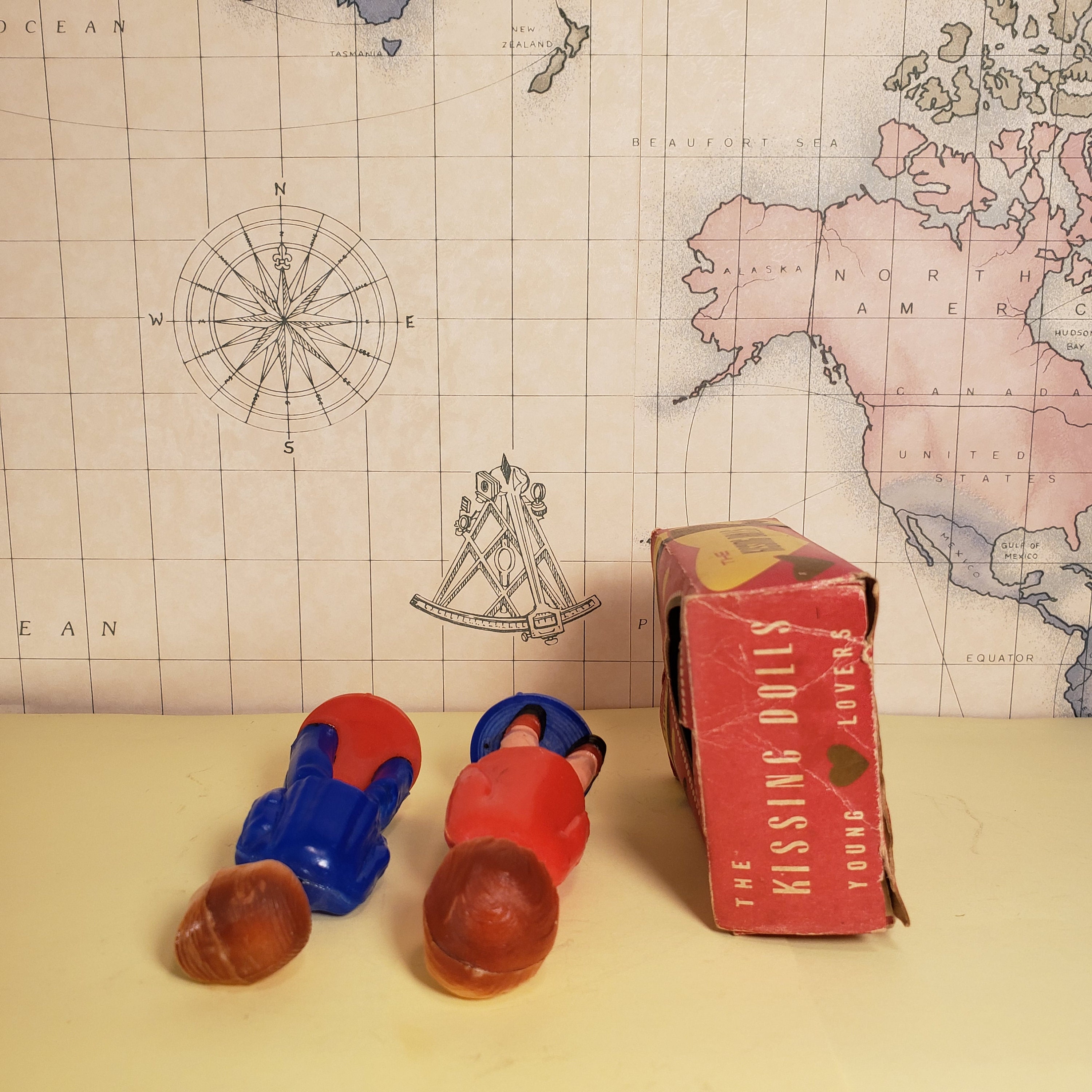 Vintage 1950's 1960's Hard Plastic Kissing Dolls Young Lovers Etsy