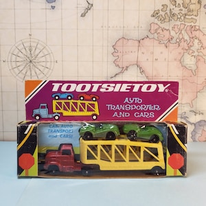 Vintage 1969 TootsieToy Die-cast Metal Toy Turnpike Transport in Box New Old Stock NOS image 1