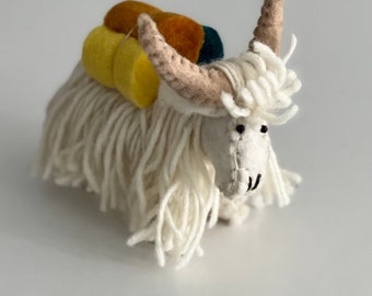 Handmade Felt Himalayan Yaks|Wool Toy|Animal lovers|Gifts| Home Decor