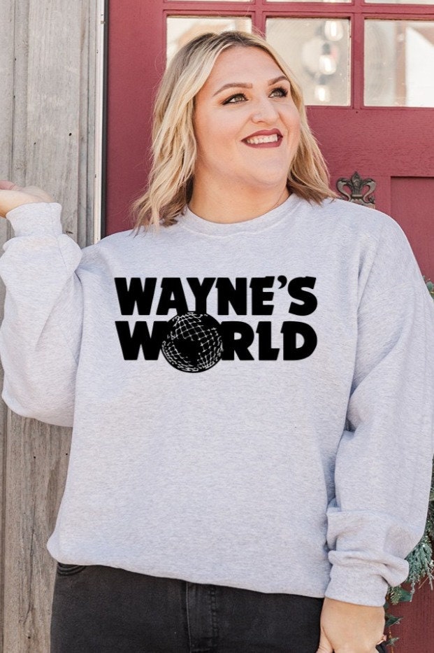 Waynes World Large Graphic Wayne Campbell Chicago Blackhawks T