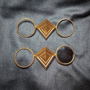 Qifrey Glasses from Witch Hat Atelier / Perfect for cosplay - tape included - "crystal" included - FAST SHIPPING