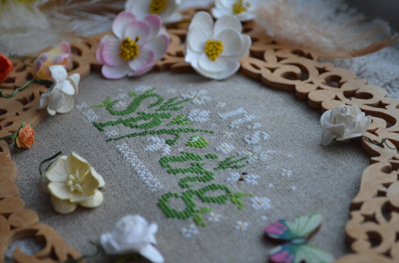 Spring Flowers Cross Stitch Pattern: Snowdrops, Beginner Friendly (PDF ...