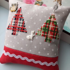 Christmas Tree Cross Stitch Pattern, Winter Embroidery (PDF) image 4