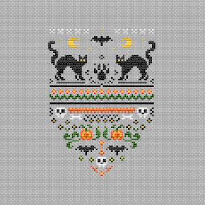 Black Cats Cross Stitch Pattern Scary Autumn Cross Stitch Animal Cross Stitch Holiday Embroidery Halloween Cross Stitch Instant Download PDF