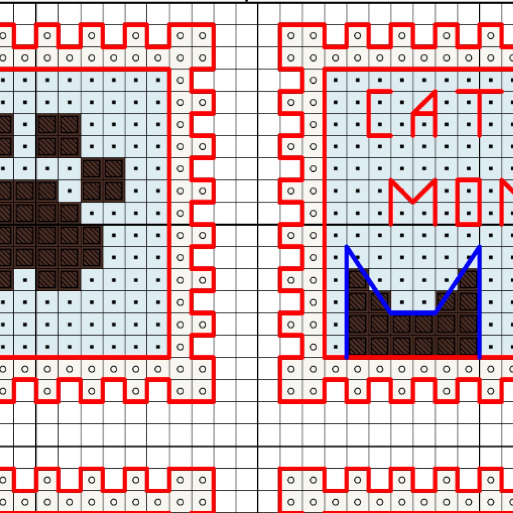 Cat Postage Stamps Cross Stitch Pattern, Beginner Hand Embroidery (PDF ...