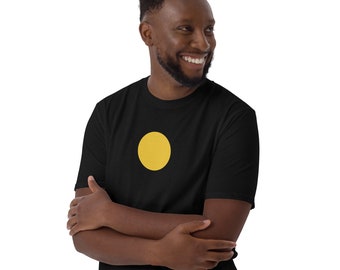 Minimalistisk cirkelgrafik-t-shirt: Modern geometrisk t-shirt