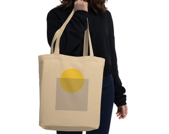 Minimal graphic tote bag,  Modern tote bag gift for her, Women gifts, Simple graphic tote bag, 100% organic cotton tote bag, Cool women gift