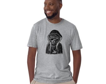 Rapper Cat T-Shirt, Hip Hop Music Art Tee