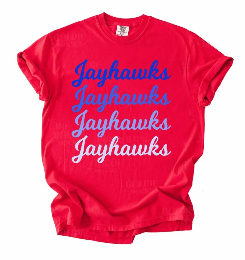 Jayhawks Repeating KU Digital PNG - Etsy