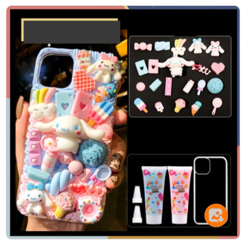 Puede incluir: Una funda transparente para tel&eacute;fono con un dise&ntilde;o 3D colorido que presenta un personaje de dibujos animados, caramelos y helado. La funda viene con dos tubos de pegamento y una funda transparente para tel&eacute;fono.