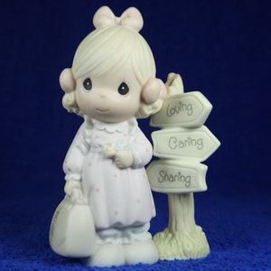 Precious Moments 1993 Symbol of Membership &quot;Loving, Caring and Sharing Along the Way&quot; C0013