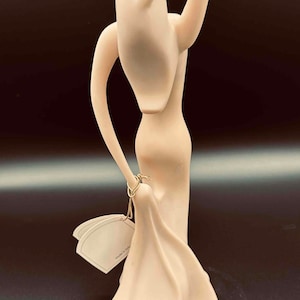 11 Inch Art Nouveau Tall Woman Nude Statue Figurine Italy Vittoria