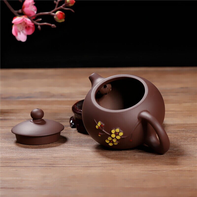 Yixing Zisha Teapot [Plum Blossom Xishi] (Zi Zhu Ni - 280ml) – YIQIN