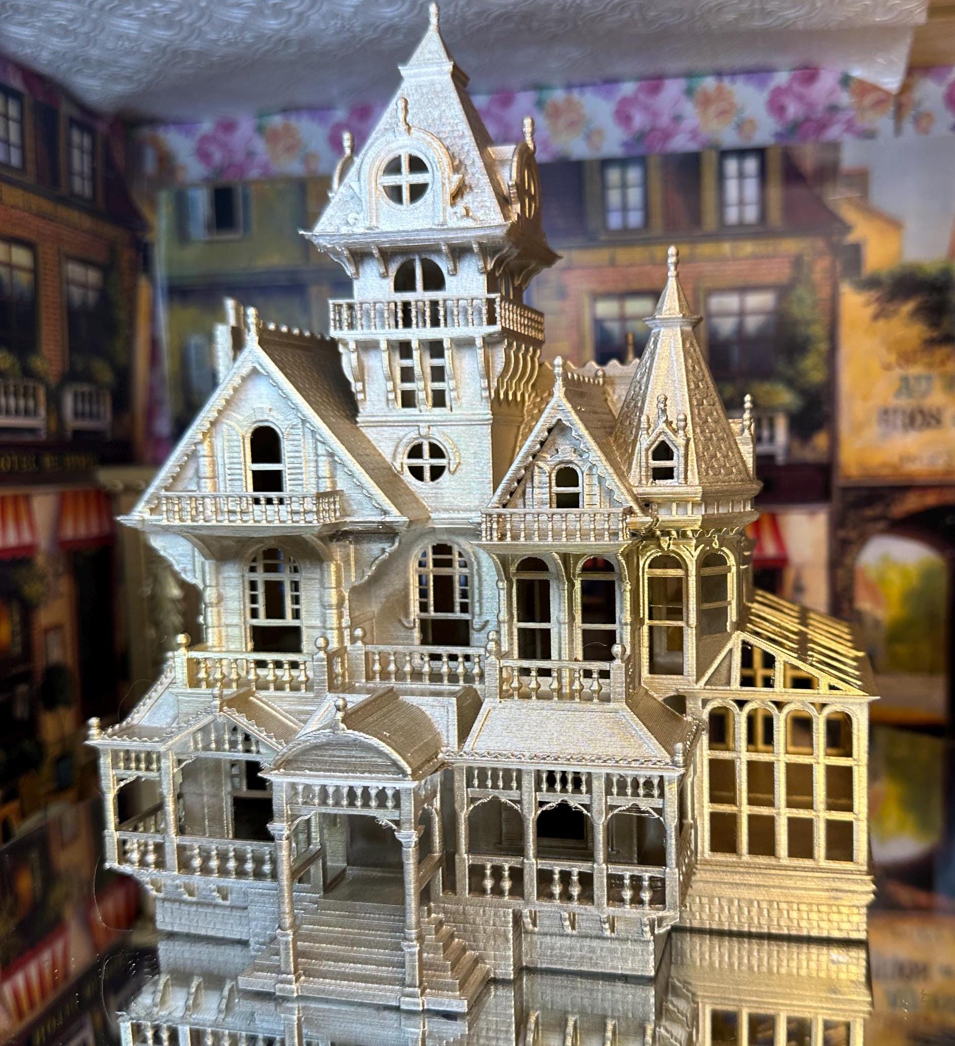 美品 ビクトリアン ドールハウス Victorian Dolls House Vitctorian Dollhouse, Assembled and Painted – Dollhouse Junction