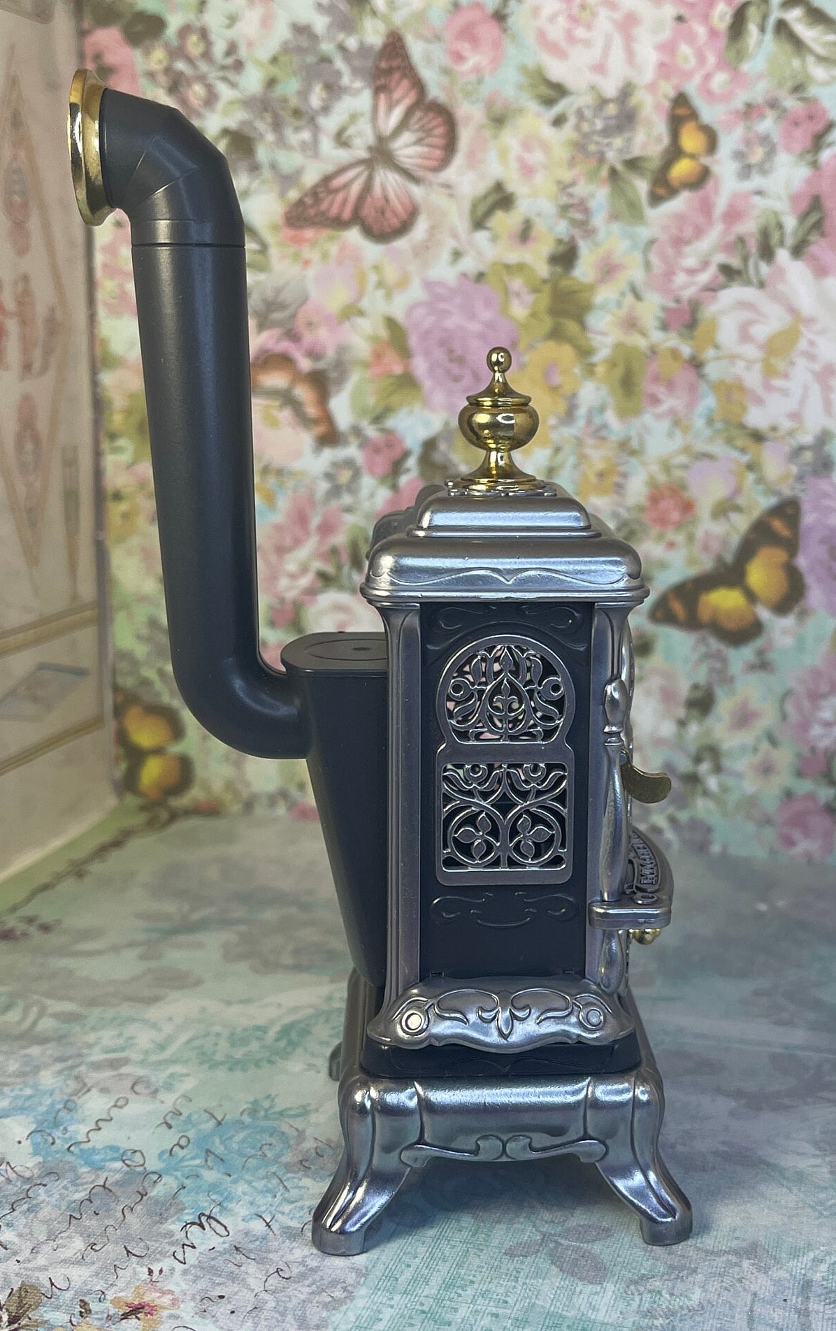 ドイツ製ミニョネットスタンド付き Vintage !990s Miniature Dollhouse Decor Replica German Bodo