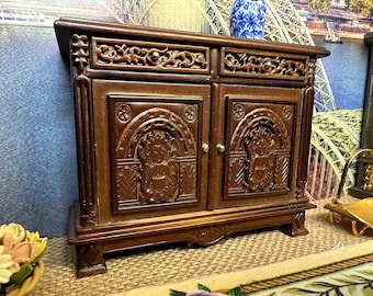 1:12  Miniature Replica English Tudor Side Board