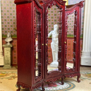 JBM ミニチュア ドールハウス 装飾 レプリカ 18世紀 フランス地方 マホガニー ワードローブ コレクタブル アート 母の日 父の日 誕生日 ギフト