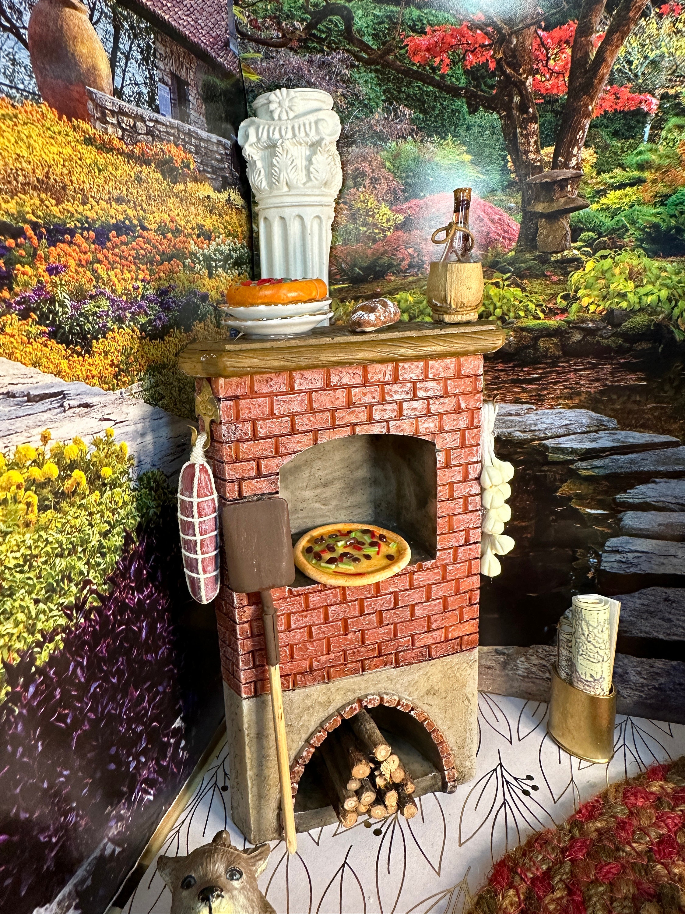 Vintage Reutter Porzellan Miniature Dollhouse Pizza Oven Vintage Reutter Porzellan Miniature Dollhouse Pizza Oven