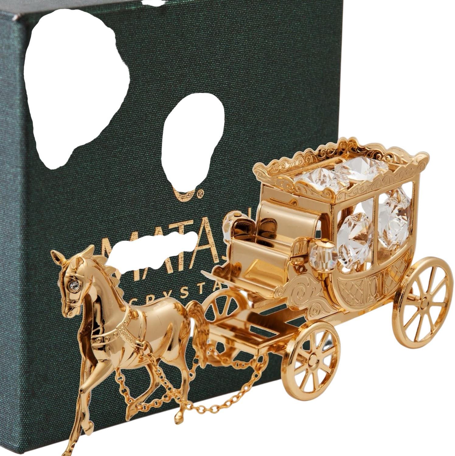 クリスタル馬車　Crystals Horse Drawn Carriage クリスタル馬車 Crystals Horse Drawn Carriage 置物