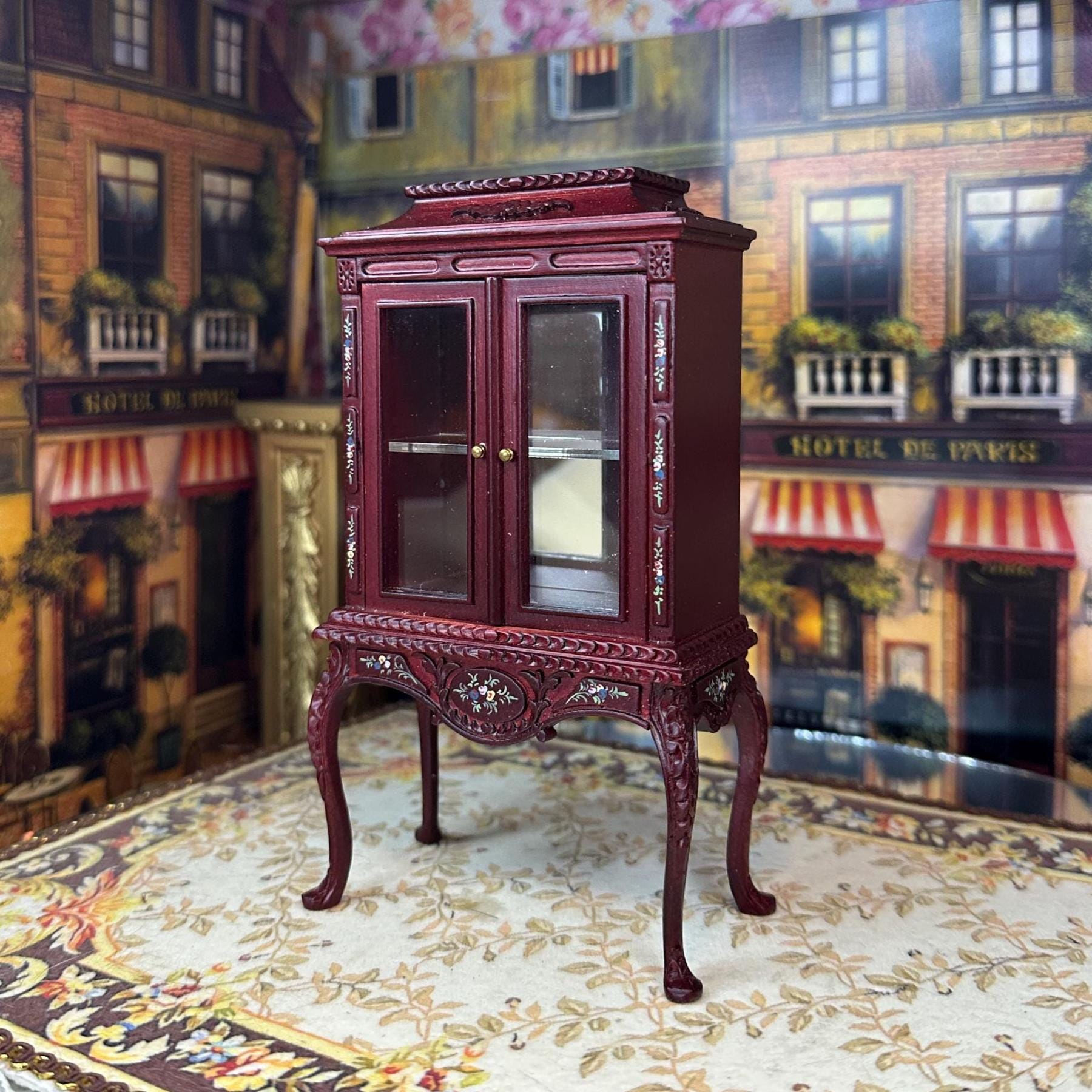 [引き取りのみ] ルイ15世様式彩色高級展示キャビネット Louis xv vitrine - Etsy 日本