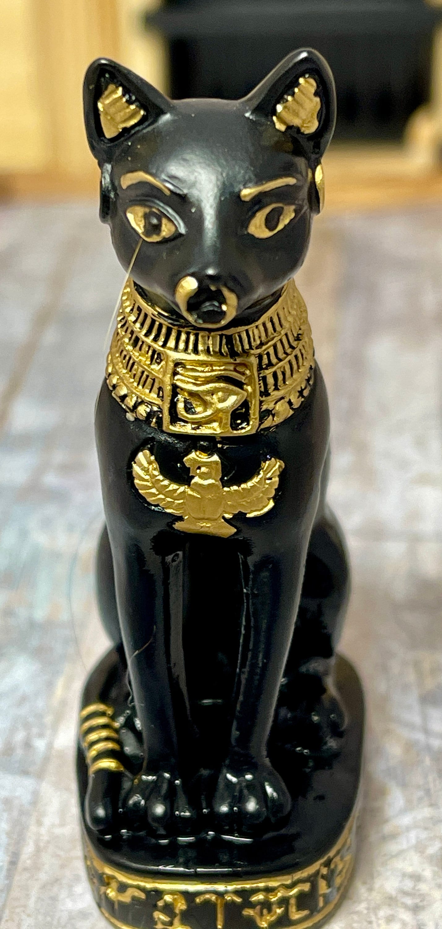 3インチのミニチュアエジプト黒猫バステト女神祭壇装飾 - Etsy 日本