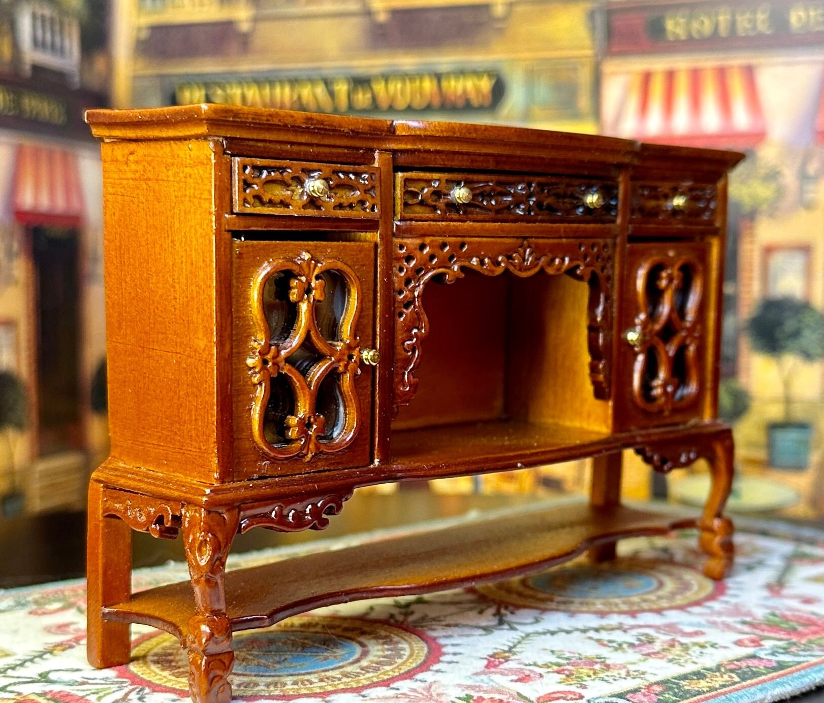 【仏蘭西】 ルイ15世様式 ナイフレスト 4個組 Louis XV French Antique Louis XV Inlaid Marble Top Chest | Small