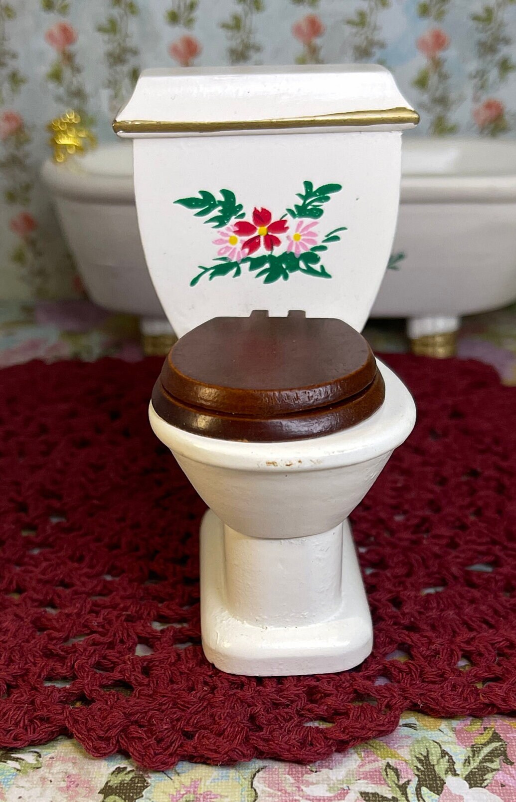 1/12 Casa Delle Bambole Accessori In Miniatura Mini Set Di Articoli Da Toeletta Simulazione Asciugamano Specchio Profumo Sapone Modello Giocattoli Decorazione Della Casa Delle Bambole - Foto 6