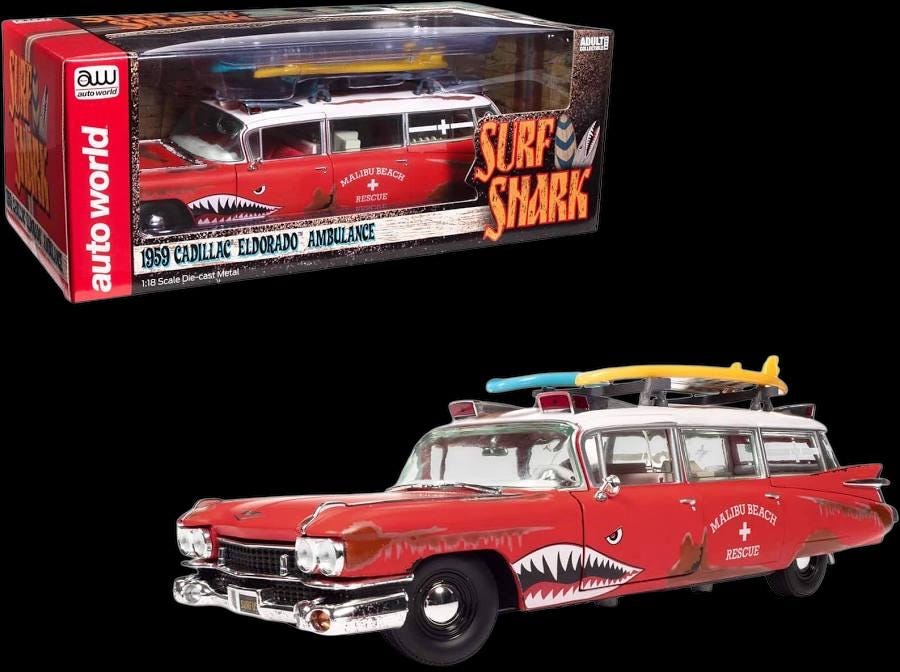 1 18スケール ダイキャスト 1959年式 キャデラック エルドラド サーフ