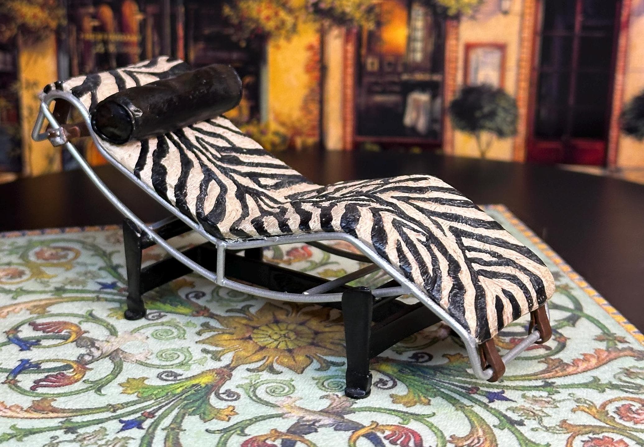 Animal Print Zebra Chaise Lounge Chair Chaise Longue With A Distinctive And  Luxurious Zebra Design