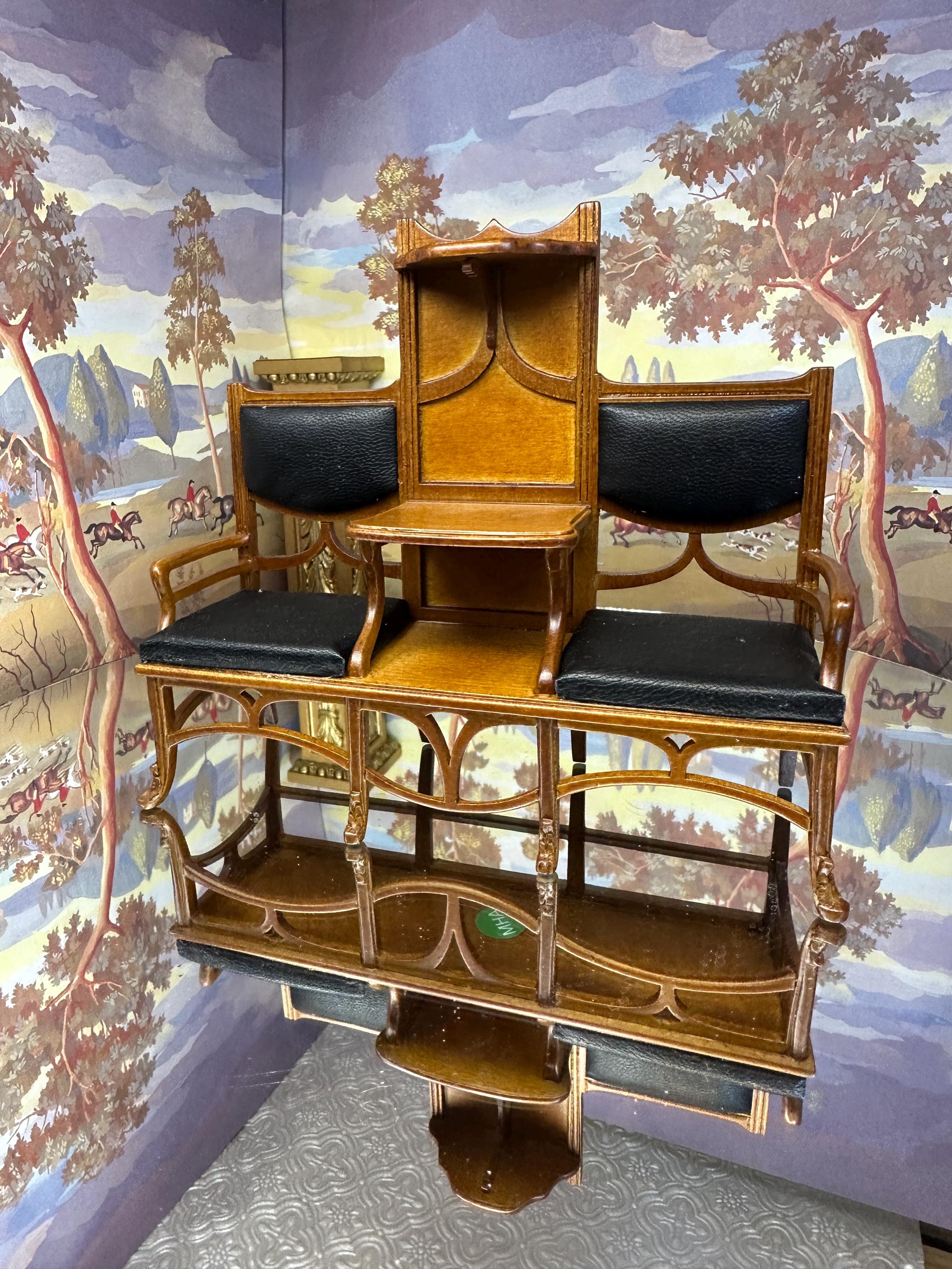 椅子 tetete Victorian Tete a Tete Chair - Etsy