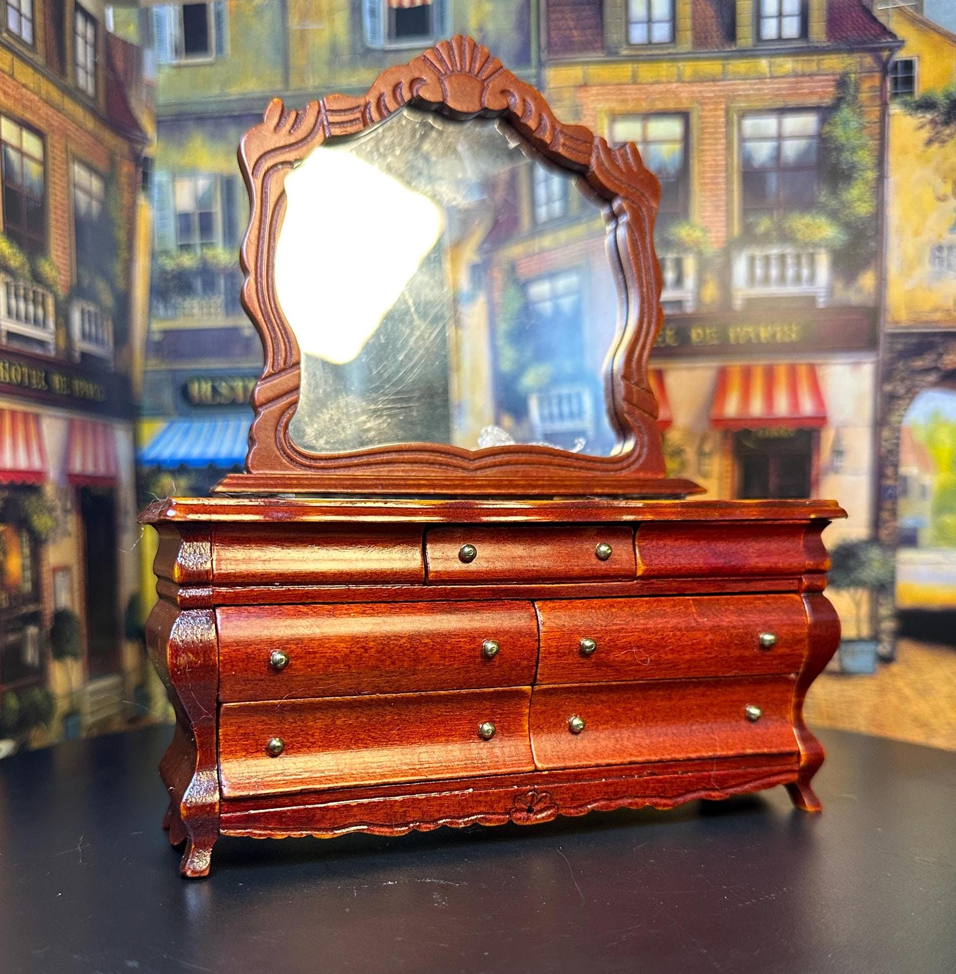 Vintage 1980s Miniature Dollhouse Decor Replica Victorian