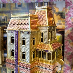 HO Große Viktorianische Zimmer Box Action Figure Szene Eisenbahn Layout Stadt Scape Puppenhaus 3 D Gedruckt Gemalt 14 Zimmer Nimmt Sammlerstück