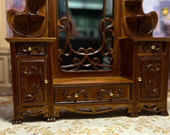 【国産】 Decor Dollhouse Miniature JBM Replica Nouveau Are Mahogany 個人装備