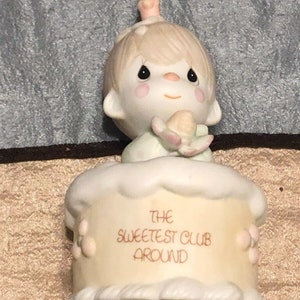 Vintage Precious Moments 1988 Symbol der Gründungsurkunde B-0103 Der süßeste Club weit und breit