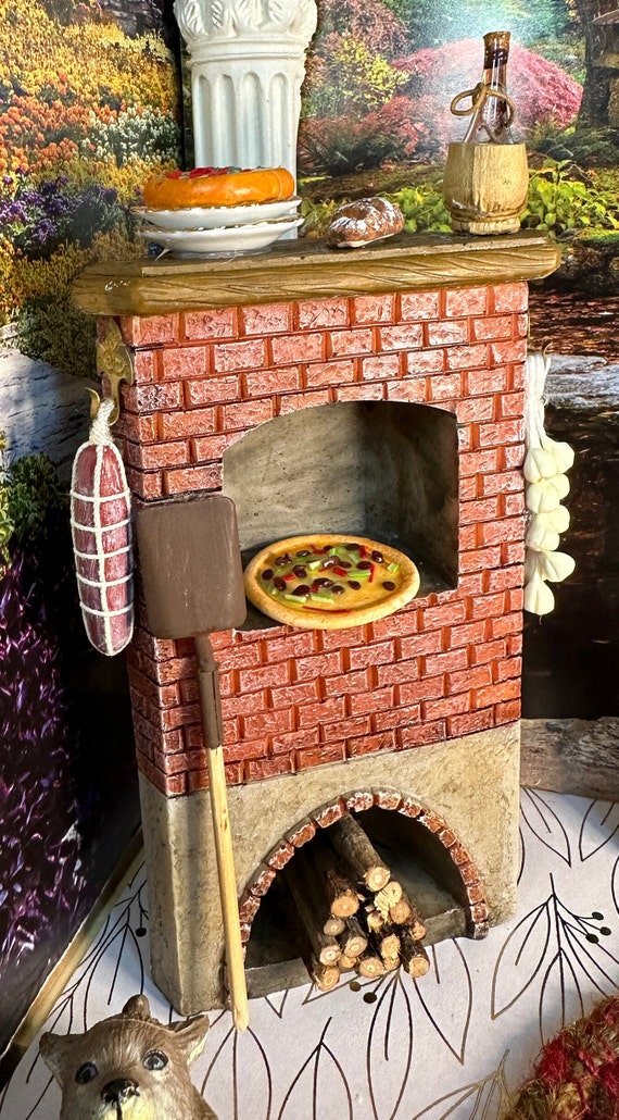 Vintage Reutter Porzellan Miniature Dollhouse Pizza Oven