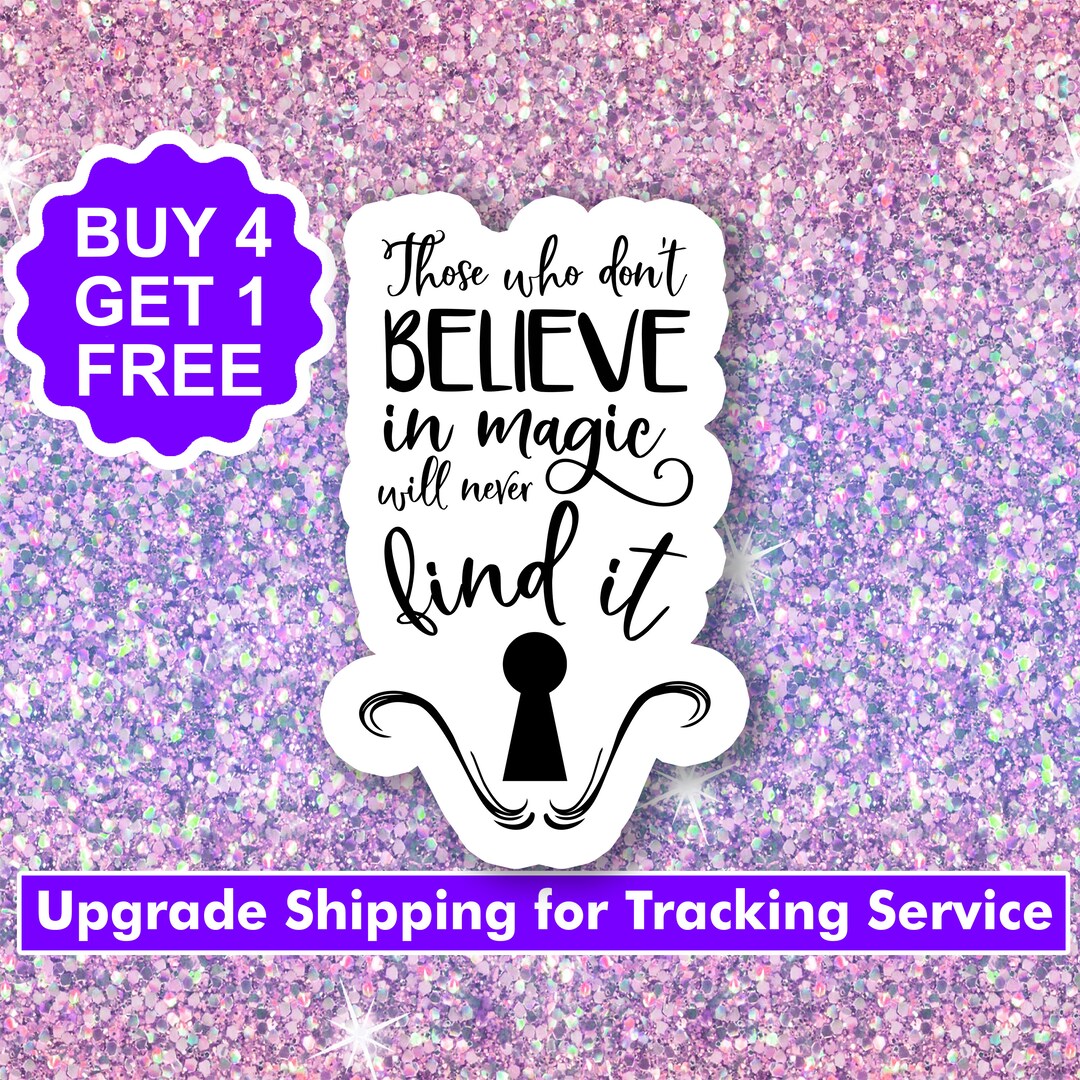 Believe in Magic Sticker Alice in Wonderland Bumper Stickers Etsy