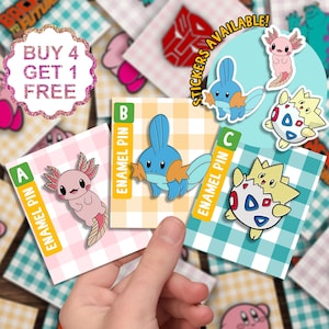 Axolotl Salamander Gaming Enamel Pins Gift Set Anime Animal Gift Funny Enamel Pin Kawaii Animal Pin Bag Pins Kawaii Cartoon Animal Pin