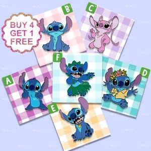 Épinglettes anime Lilo Stitch Stitch Ohana coffret cadeau Anime Épinglettes Chibi Épinglettes insigne de revers Épingles Cosplay Épingles de sac Ita Épinglette petit ami