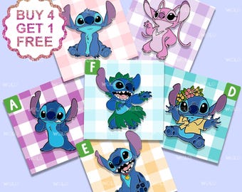 Lilo Stitch Anime Badge Pins Stitch Ohana Anime Gift Set Chibi Pins Lapel Badge Pins Cosplay Pins Ita Bag Pins Boyfriend Pin