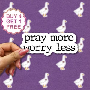 Bid meer zorgen minder sticker, citeer stickers, grappig stickerspakket, grappig sarcasme citaat, inspirerende laptopstickers, esthetische stickerset