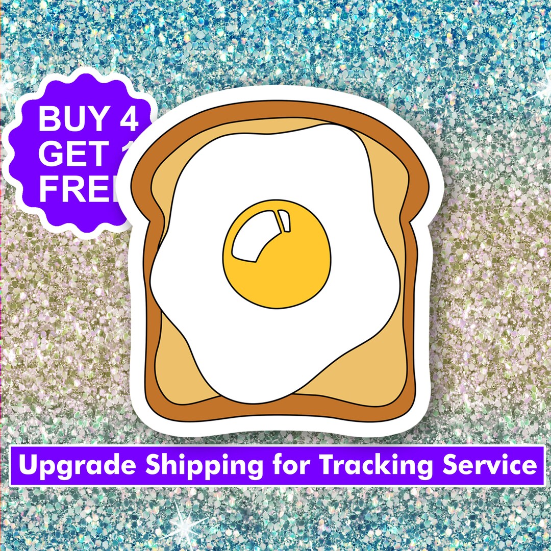 Egg Toast Aesthetic Stickers Food Computer Stickers Happy Etsy