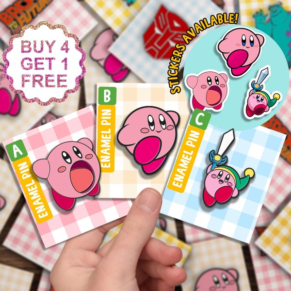Kirby Zelda Enamel Pins Gift Set Kirby Gifts Enamel Pin Set Funny Kawaii Animal Pin Jacket Enamel Pin Enamel Pin Cartoon Sets Enamel Pin
