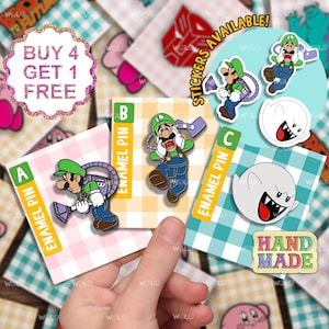 Super Mario Luigi game emaille pins cadeauset gaming cadeau voor haar emaille pins grappige rugzak revers pin anime pins badges leuke emaille pins set